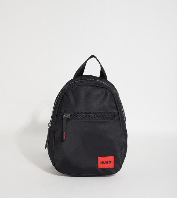 Logo Badge Zip Around Backpack