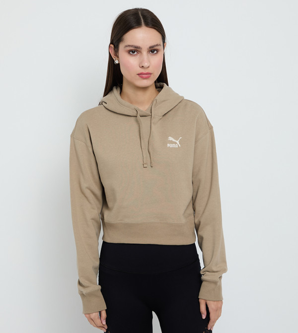 Logo Printed Long Sleeves Hoodie