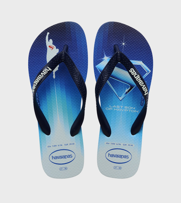Top Heróis DC Printed Thong-Strap Flip-Flops