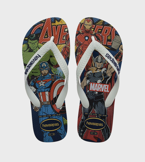Top Marvel Classics Printed Flip-Flops