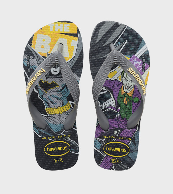 Top Heróis DC Printed Thong-Strap Flip-Flops