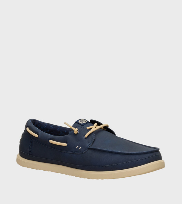 HARBOR Classic Logo Detail Boat Shoes