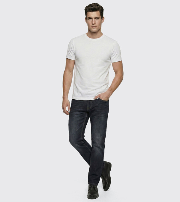 Washed Mid Rise Slim Fit Jeans