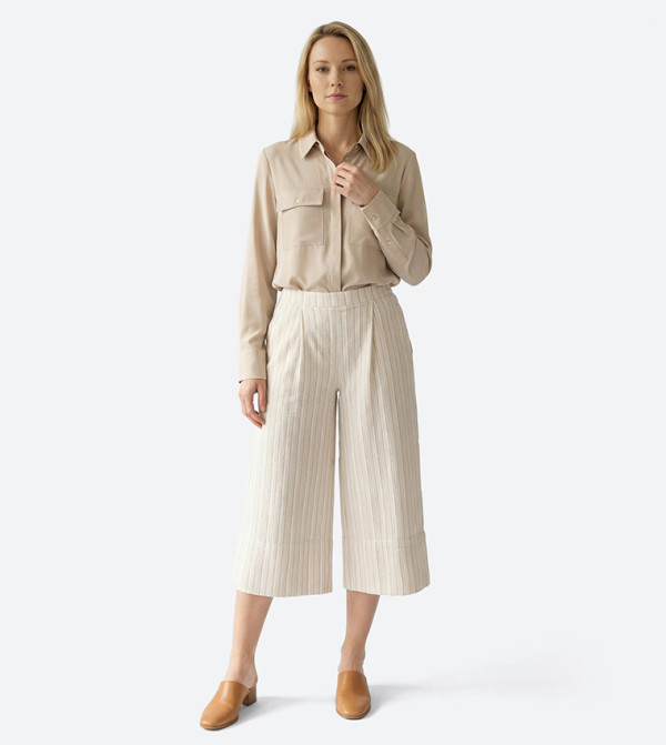Solid Long Sleeves Woven Shirt