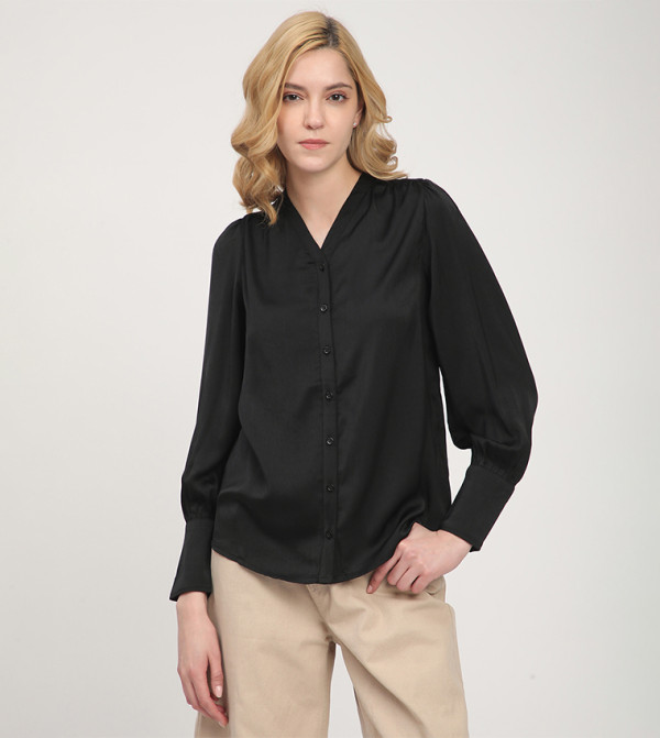 Solid Long Sleeves Shirt