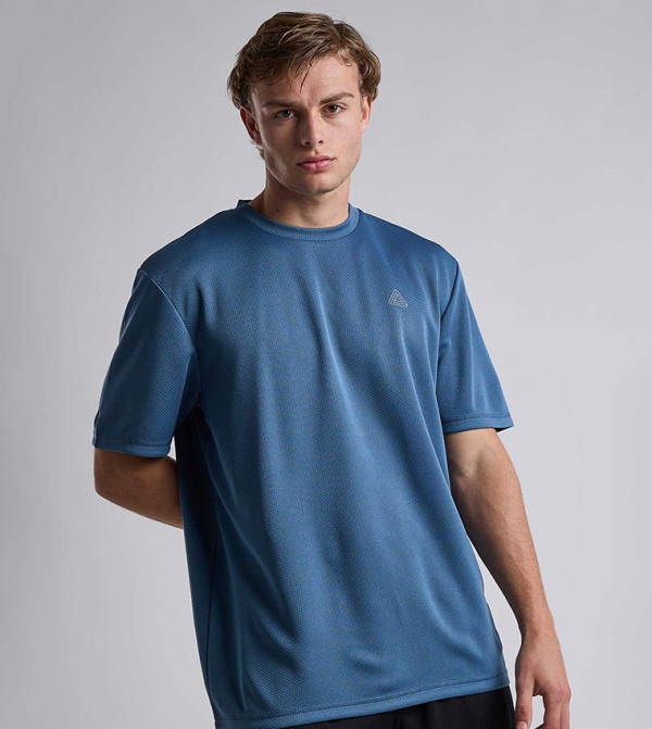 Logo Detail Active T-Shirt with Short Sleeves