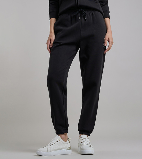 Print Detail Joggers with Drawstring Waist