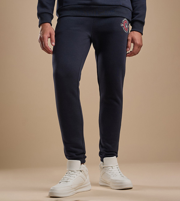 Printed Joggers with Drawstring Waist