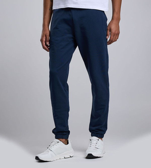 Solid Joggers with Drawstring Waist