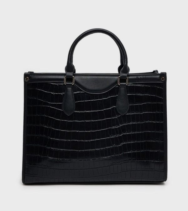 Textured Satchel Bag