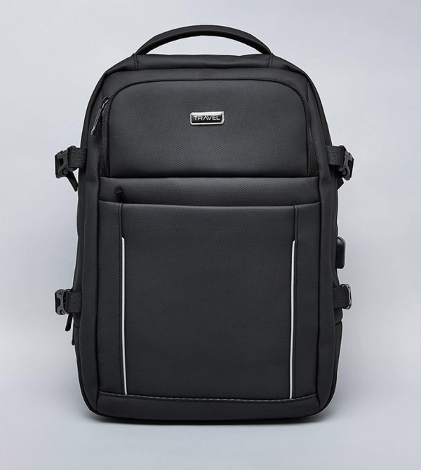 Solid Zip-Around Backpack