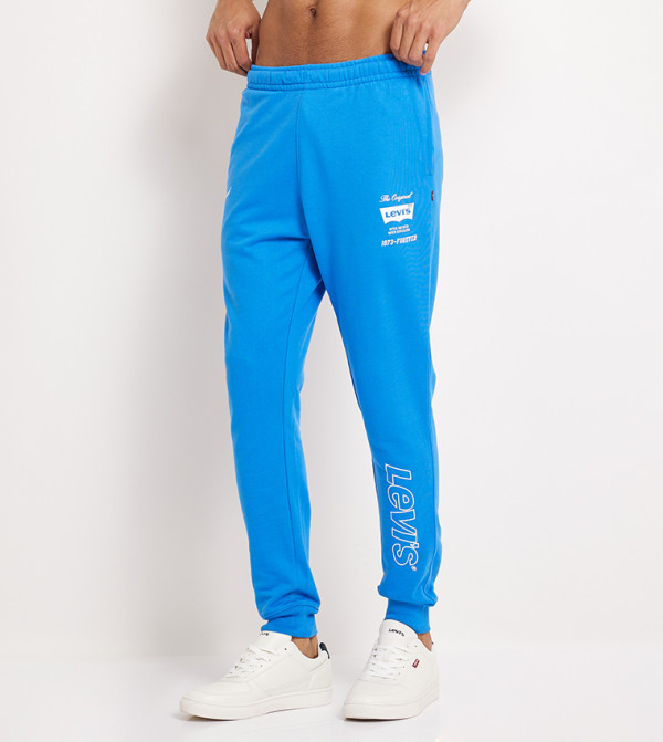 Printed Elastic Waist Joggers