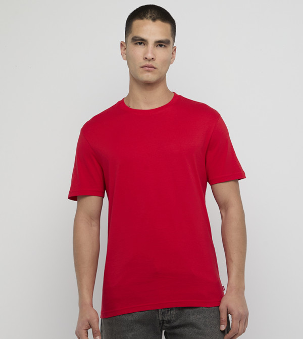 Solid Crew Neck T-Shirt