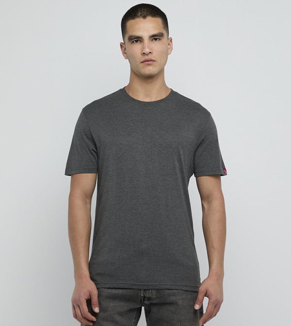 Solid Crew Neck T-Shirt