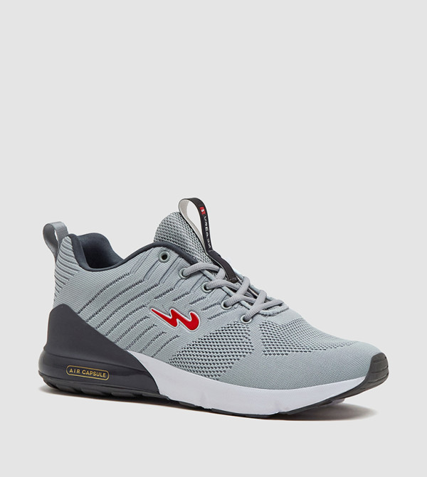 Logo Detail Mesh Lace-Up Shoes