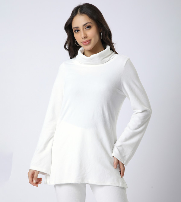 Textured Turtleneck Tunic 
