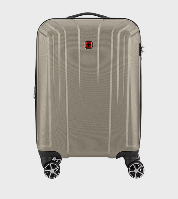 Textured Hard Shell Cabin Trolley Bag, 55cm
