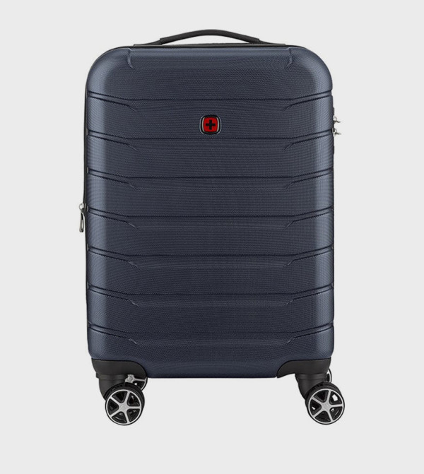 Textured Hard Shell Cabin Trolley Bag, 56cm
