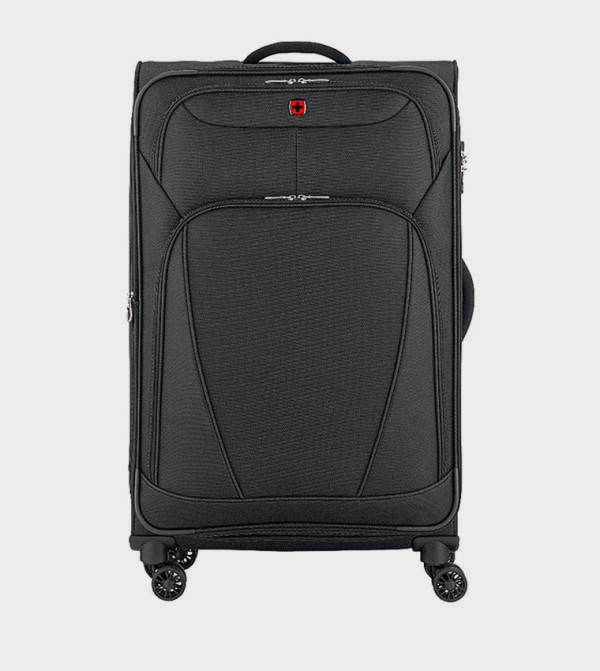 Textured Soft Shell Trolley Bag, 80cm
