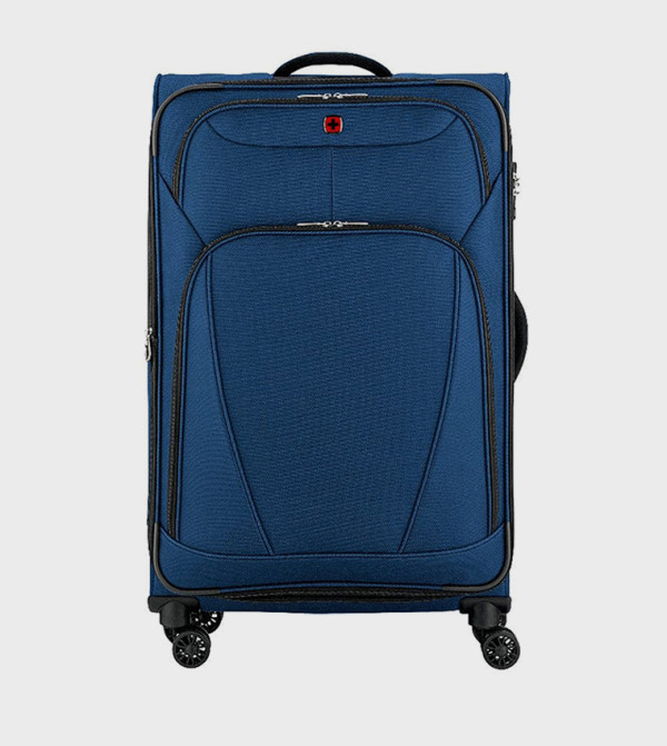 Textured Soft Shell Trolley Bag, 80cm
