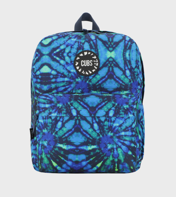 Deep Blue Tie-Dye Zip Around Backpack