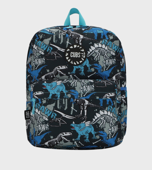 Black And Blue Roar Zip Around Backpack