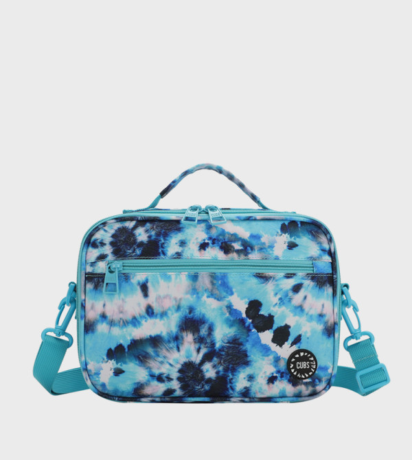 Turquoise Tie-Dye Lunch Bag