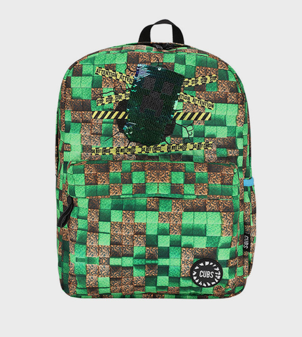 حقيبة ظهر بترتر بطبعة ماين كرافت