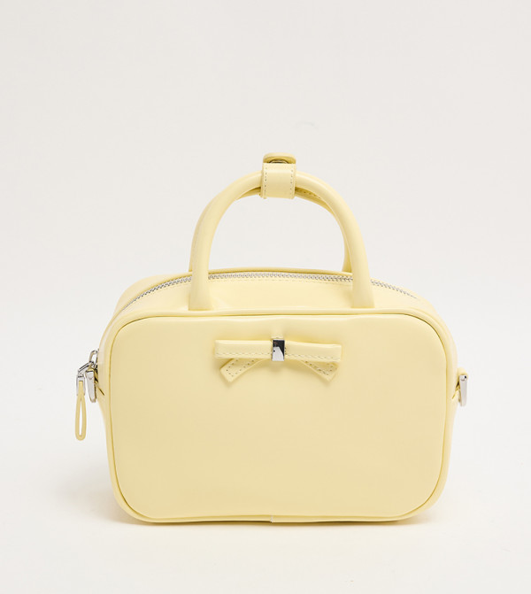 HALIEY Bow Detail Mini Satchel Bag