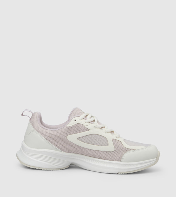 Mesh Lace Up Low Top Sneakers