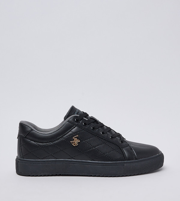 Logo Detail Lace-Up Sneakers