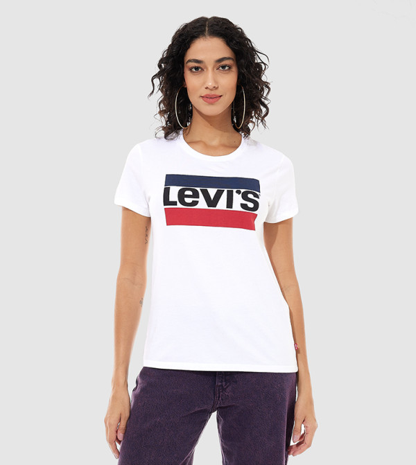 Logo Printed Crew Neck T-Shirt