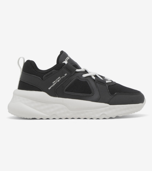 Lace Up Casual Shoes - Black