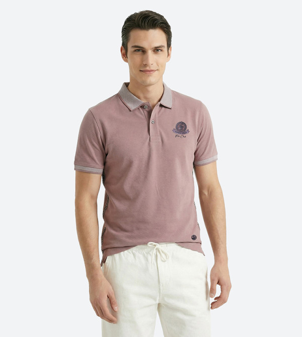 Logo Detail Short Sleeves Polo T-Shirt