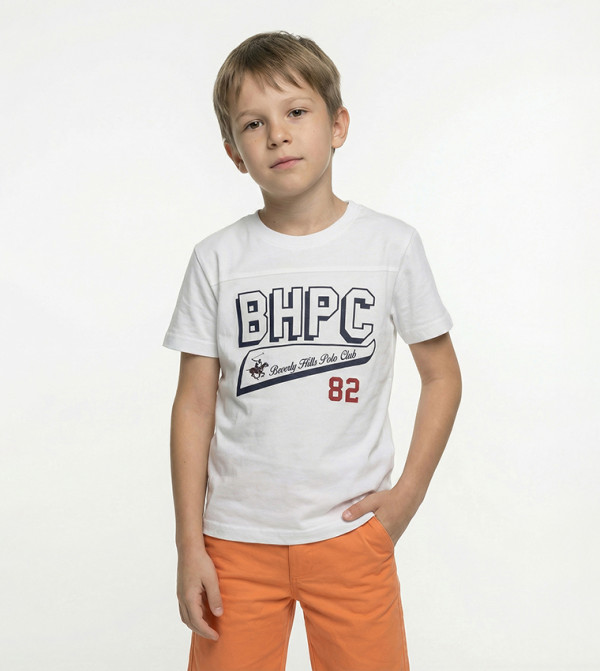 Logo Printed Crew Neck T-Shirt