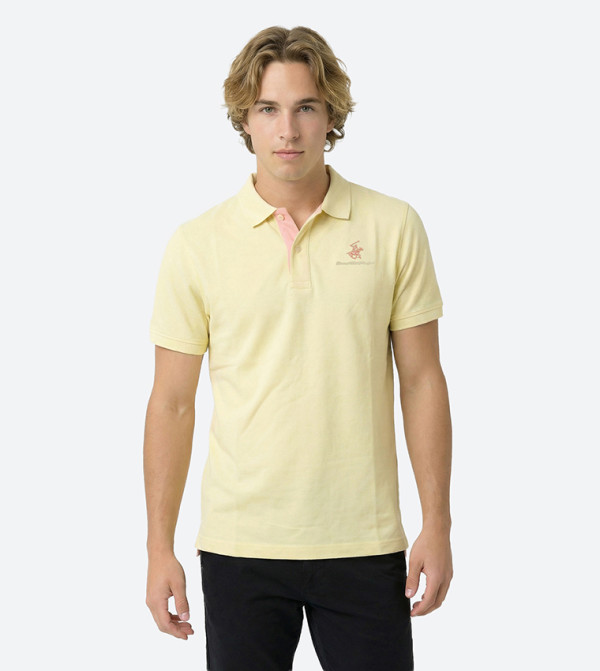 Logo Embroidered Short Sleeves Polo T-Shirt