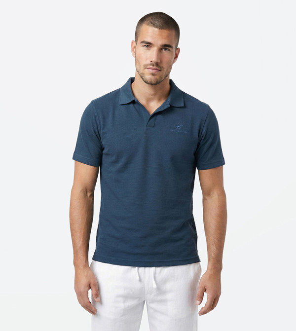 Logo Embroidered Short Sleeves Polo T-Shirt