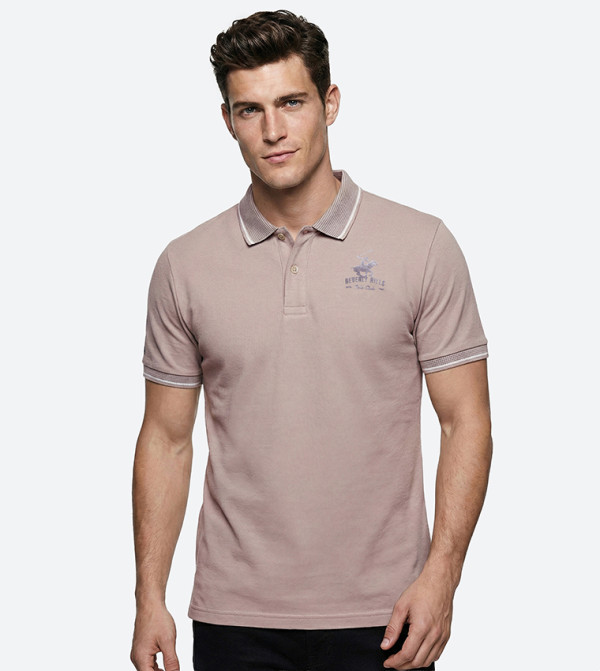 Logo Detail Short Sleeves Polo T-Shirt
