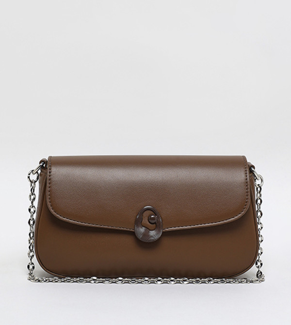 Solid Flap Sling Bag