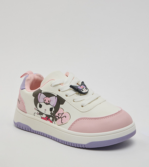 Kuromi Print Lace Up Sneakers