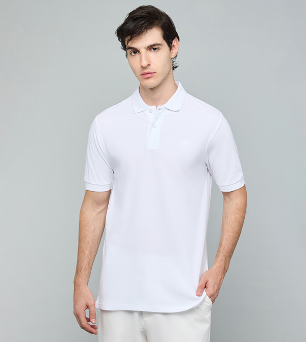 تيشيرت بولو سادة كم قصير
