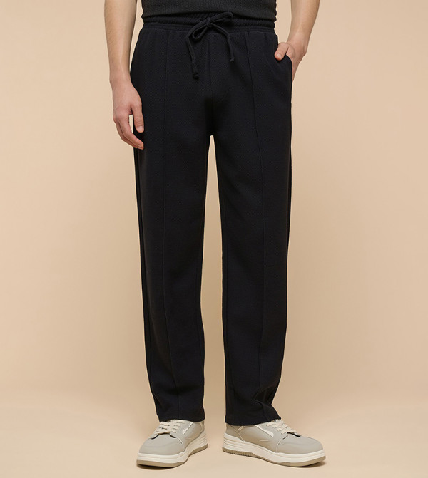 Solid Sweatpants with Drawstring Waist