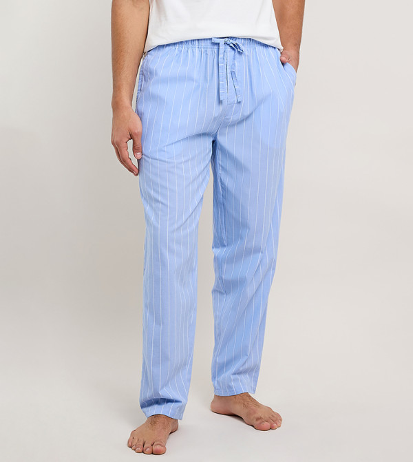 Striped Lounge Pants with Drawstring Waist