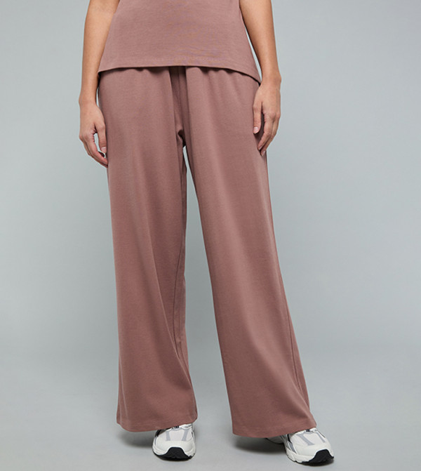 Solid Sweatpants with Drawstring Waist