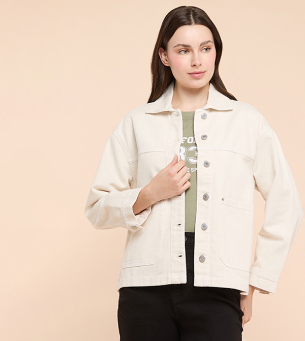 جاكيت جينز سادة 