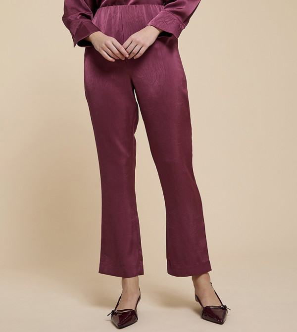 بنطلون واسع بخصر مرن