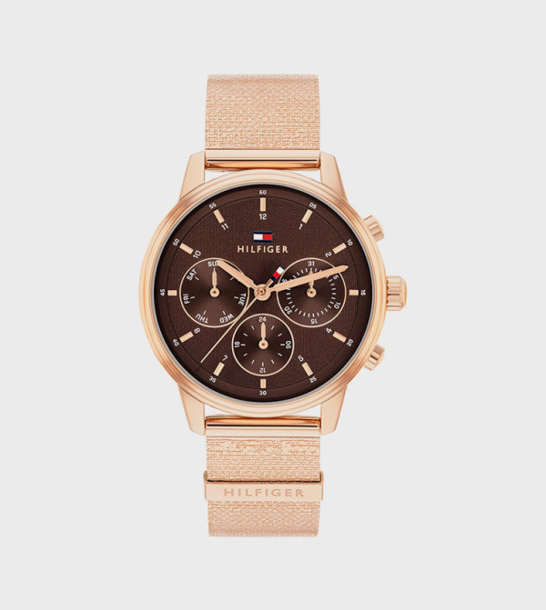 Chronograph Tommy Hilfiger Blake Uhr Buy Tommy Hilfiger BLAKE Stainless Steel Chronograph Watch In Rose Gold  6thstreet Oman