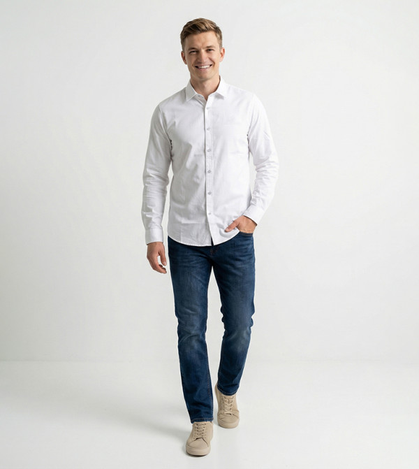 Logo Detail Long Sleeves Shirt