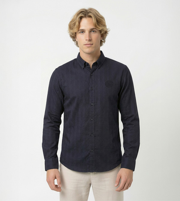 Herringbone Long Sleeves Shirt