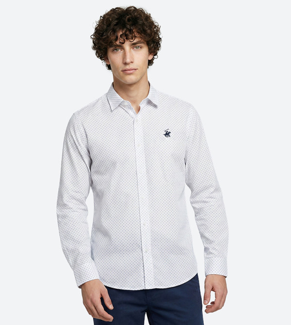 Printed Long Sleeves Woven Shirt